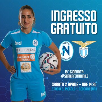 Napoli  – Lazio, sabato 2 aprile al Piccolo di Cercola. Ingresso gratuito