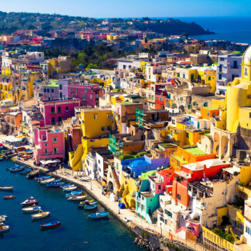 Island of Procida, Naples, Italy Procida Capitale della Cultura 2022. Tutto pronto per Inaugurazione di sabato 9 Aprile