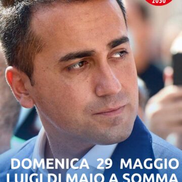 Somma Vesuviana. Comunali, il ministro Di Maio domenica 28 maggio sarà al Bar Royal a sostegno di Salvatore Di Sarno