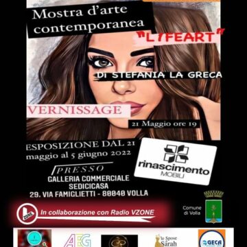 vernissage la greca Volla. Dal 21 maggio la mostra di pittura di Stefania La Greca al centro commerciale Sedici Casa
