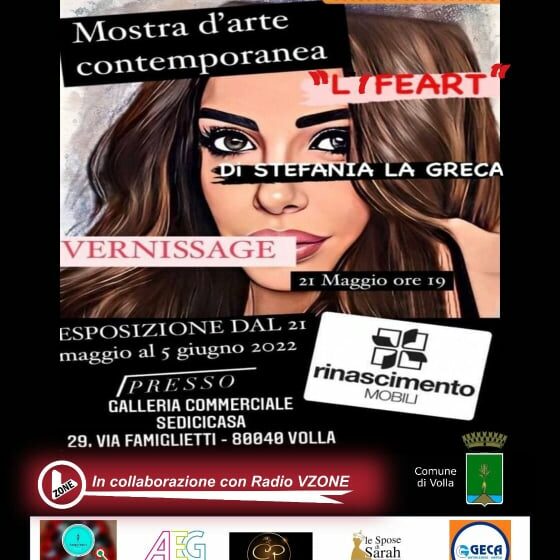 vernissage la greca Volla. Dal 21 maggio la mostra di pittura di Stefania La Greca al centro commerciale Sedici Casa