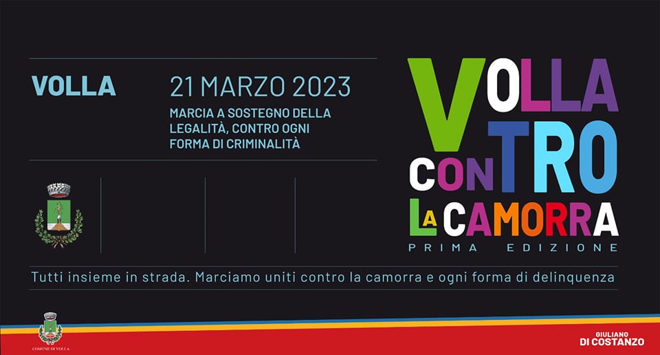volla contro la camorra “Volla contro la camorra”, 21 marzo l’amministrazione comunale invita la comunità a scendere in piazza