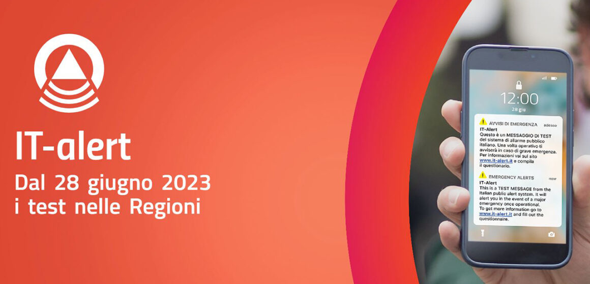 Regione Campania. IT-ALERT, primo test il 12 settembre. Si sperimenta anche in Campania il sistema nazionale di allerta