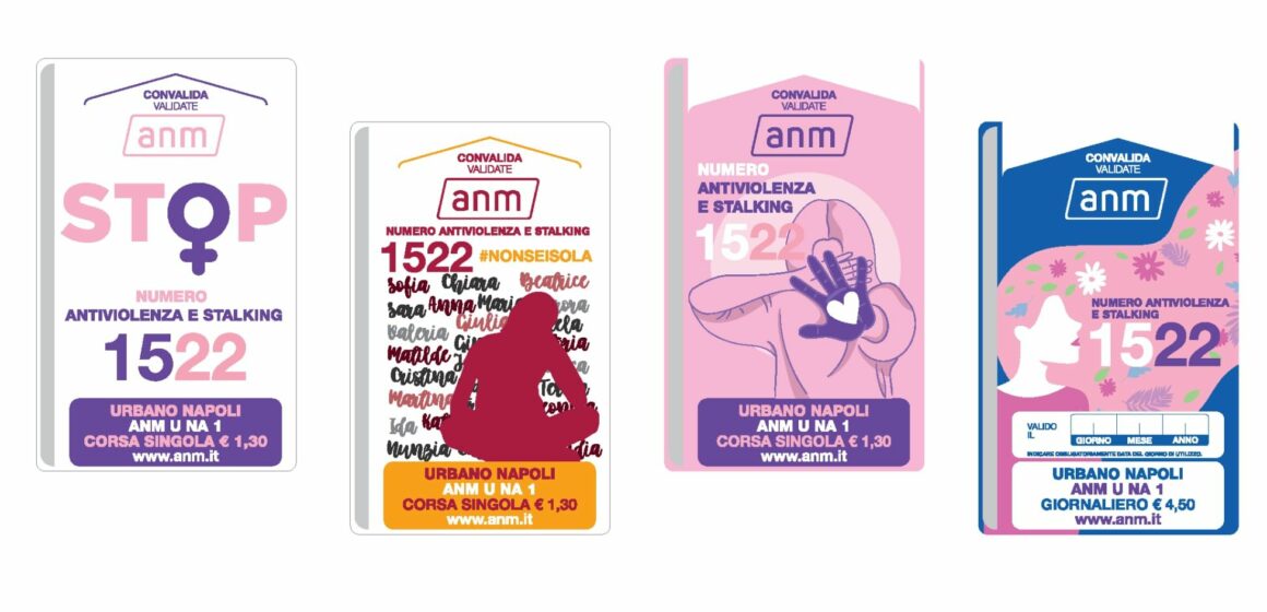 Napoli. Da domani in vendita i biglietti ANM per supportare il numero antiviolenza 1522Napoli.
