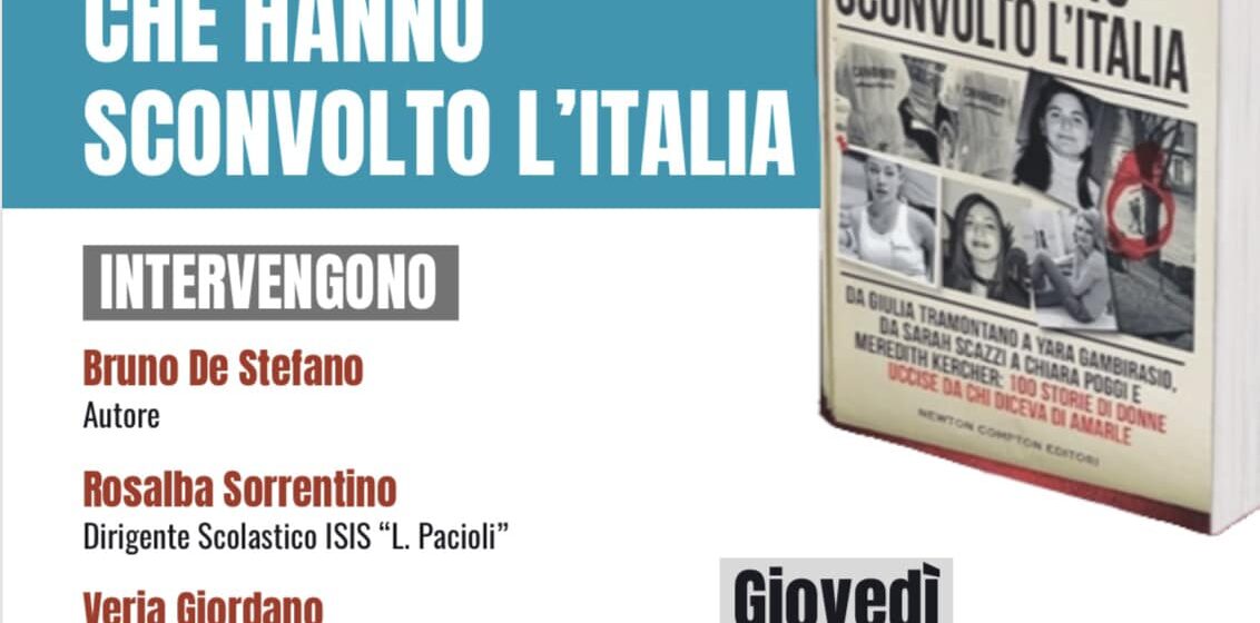 Sant’Anastasia. Giovedì 16 novembre si presenta il libro  “I femminicidi che hanno sconvolto l’Italia”. Appuntamento all’aula consiliare con l’autore