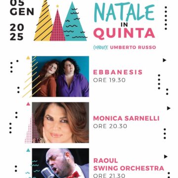 Napoli. Festa musicale Piazza Vanvitelli al Vomero. 5 gennaio si esibiscono le Ebbanesis, Monica Sarnelli e la Raoul Swing Orchestra