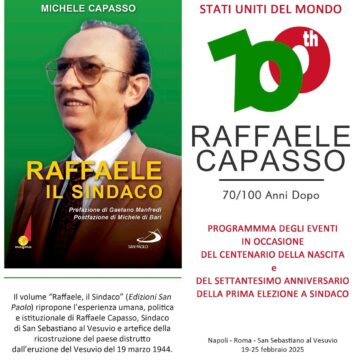 San Sebastiano al Vesuvio. Alle 18,00 consiglio comunale straordinario per il centenario dalla di Raffaele Capasso – il sindaco immortale