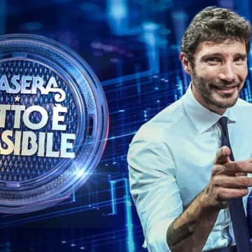Alle 21,30 su Rai 2″Stasera tutto è possibile” con De Martino.  Ospiti Giovanni Esposito, Enzo Miccio, Brenda Lodigiani, Flora Canto e Manuela Arcuri