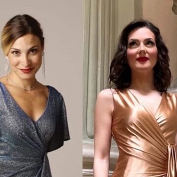 Da sinistra Chiara Polese e Flavia Fioretti (1) Napoli. Giovedì 17 aprile, concerto ‘Amori e Virtù’ alla Chiesa di San Marcellino della Nuova Orchestra Scarlatti