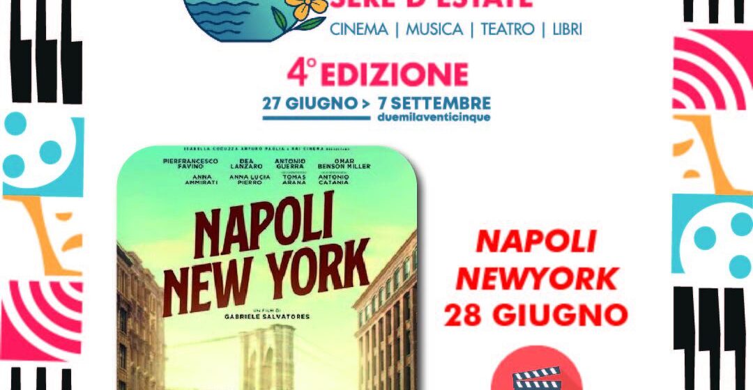 napoli - new york san sebastiano al vesuvio “Napoli – New York”, il film di Salvatores questa sera proiettato al parco urbano di San Sebastiano al Vesuvio per la kermesse ‘Arena -San Sebastiano 2025’