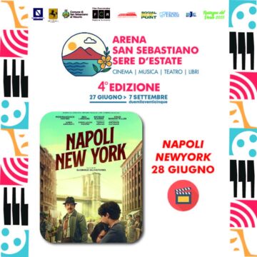 “Napoli – New York”, il film di  Salvatores questa sera proiettato  al parco urbano di San Sebastiano al Vesuvio per la kermesse ‘Arena -San Sebastiano 2025’