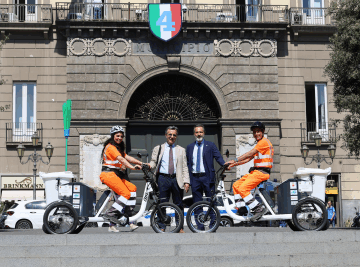 nuove bici eletriche comune napoli Napoli. Bici elettriche per la pulizia della città, presentati i nuovi mezzi Asia