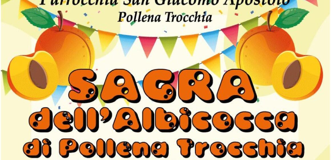 A Pollena Trocchia si celebra l’arrivo dell’estate con la Sagra dell’Albicocca. Una ‘duegiorni’ -sabato 21 e domenica 22 giugno –  in Piazza Amodio con la regina dei frutti vesuviani: musica, degustazione prodotti tipici e beneficenza