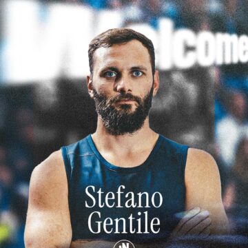 Ufficiale, Stefano Gentile al Napoli Basket. Arriva anche l’esperta ala casertana sotto al Vesuvio
