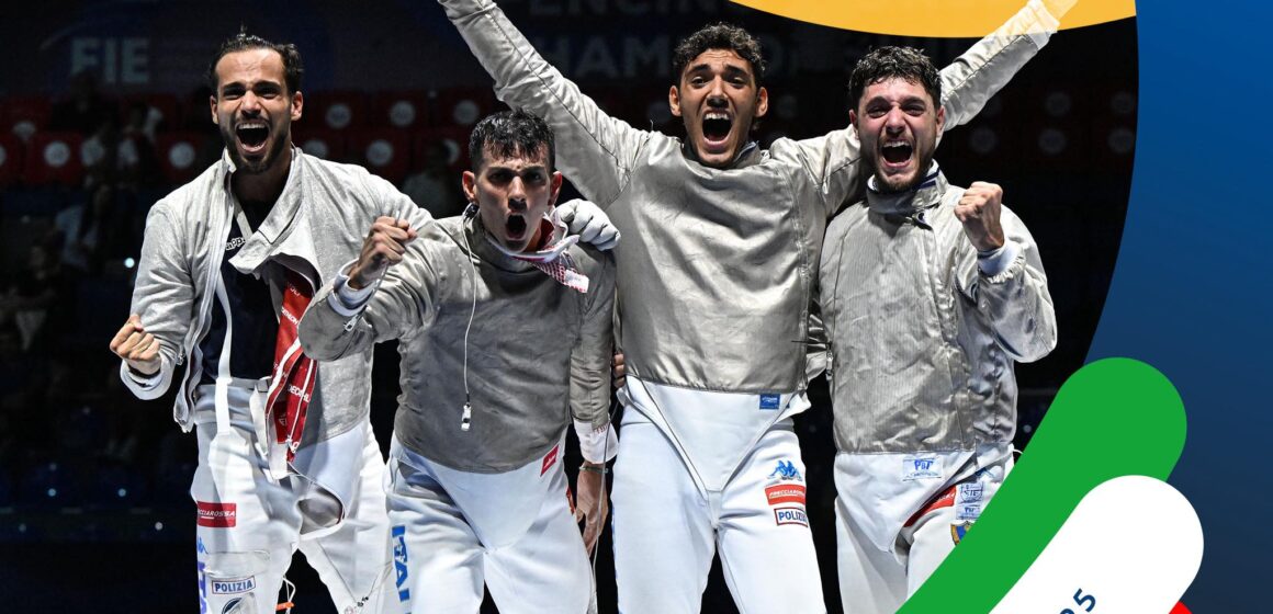 Scherma. Lo sciabolatore Luca Curatoli, napoletano delle Fiamme Oro, è campione del mondo. Il team Italia ha sconfitto in finale la leggendaria Ungheria di Szilagy al Mondiale che si sta disputando  in Georgia