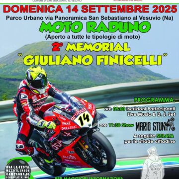memorial finicelli San Sebastiano al Vesuvio. Domenica 14 settembre “Memorial Giuliano Finicelli”, motoraduno dedicato al giovane vittima di un incidente stradale