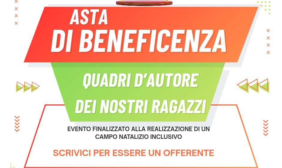asta benefica Volla. Asta di beneficenza dei Supereroi, gli artisti speciali ‘mettono in vendita’ i loro capolavori per realizzare un campo natalizio inclusivo. Il 9 ottobre dalle 19,00 alla Tendostruttura di via Carducci