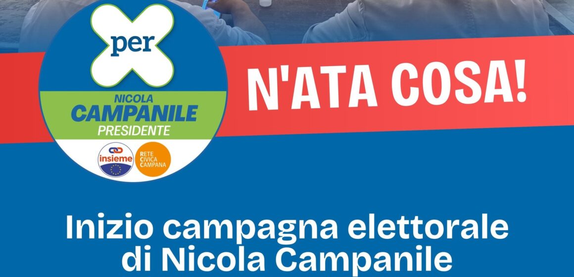 campanile nata cosa PER apre la campagna elettorale a Cercola al Teatro Comunale. Interverranno Nicola Campanile, candidato Presidente della Giunta Regionale, e Carlo Verna, capolista di PER