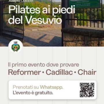 San Sebastiano al Vesuvio. Domenica 16 ottobre, arriva l’evento ‘Pilates ai piedi del Vesuvio’