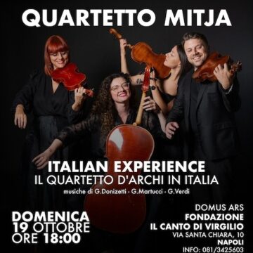 uartetto mitja Napoli. Pink Floyd Jazz Experience e Italian Experience con il Quartetto Mitja sono i prossimi appuntamenti di “TUTTA UN’ALTRA MUSICA”