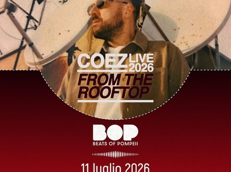 coez pompei Beats of Pompeii 2026 svela il settimo appuntamento: COEZ in concerto l’11 luglio