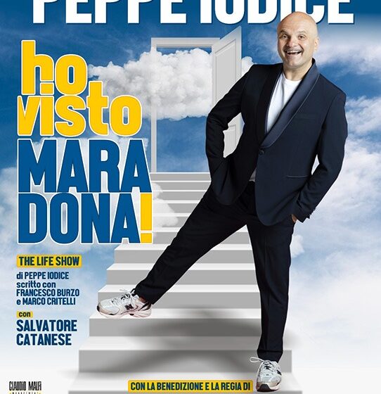 Torna al Teatro Cilea Peppe Iodice con “Ho visto Maradona”, uno spettacolo comico e soprannaturale che rivela le verità nascoste della città di Napoli