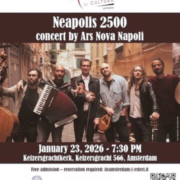 ars nova amsterdam Gli Ars Nova Napoli in concerto ad Amsterdam e saranno presenti al Babel Music XP, the Mediterranean hub for world music – 23 gennaio 2026