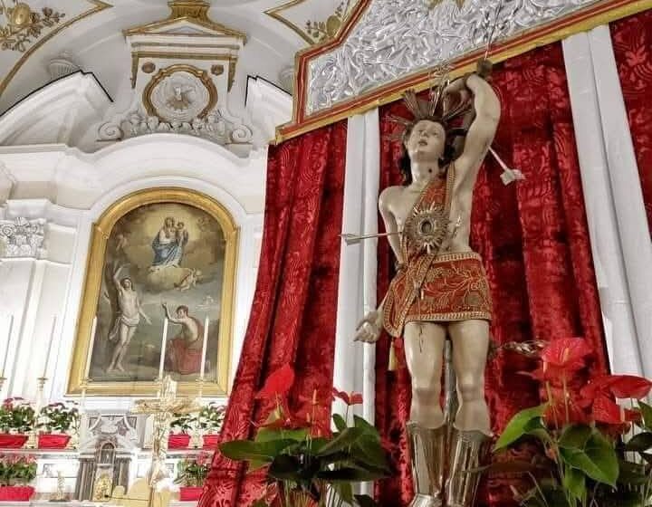 San Sebastiano al Vesuvio. Festa del Santo patrono, alle 12,00 messa presieduta da  Don Gennaro Matino. Alle 19,00 al via la ‘Sagra della Polenta